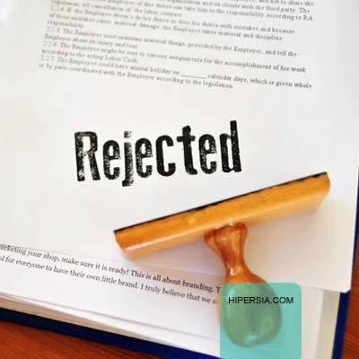 معنی ریجکت ویزا چیست؟ (reject)